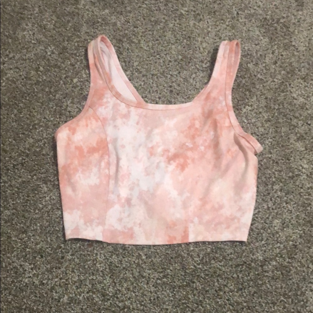 RBX Women's Pink Tie-Dye Sports Bra